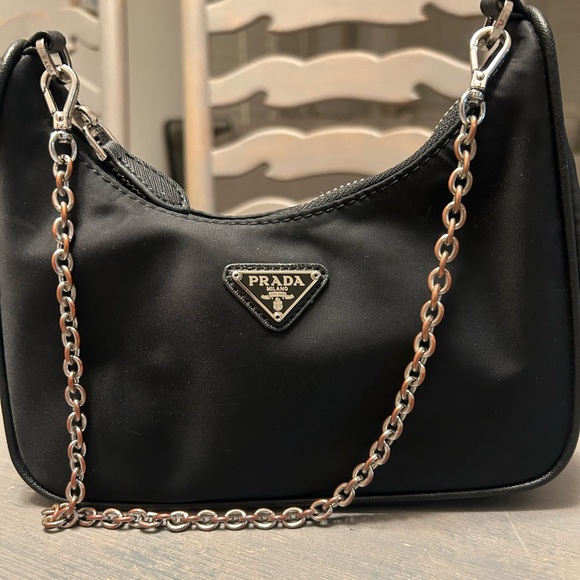 Prada Handbags - Prada nylon baguette♥️